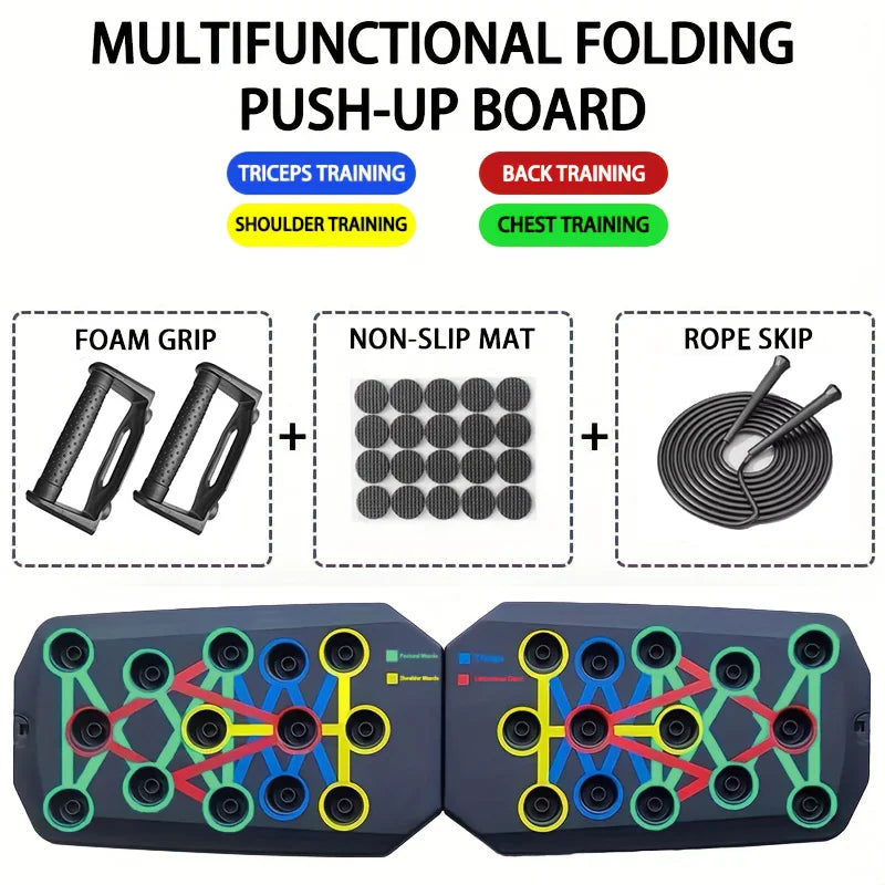Foldable Push-Up Board Set for Full-Body Workout